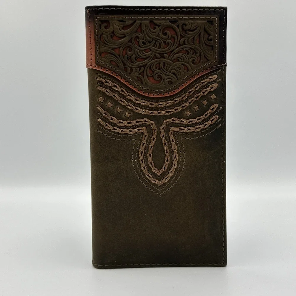 Justin Boots Rodeo Wallet - Russet Overlay - 7